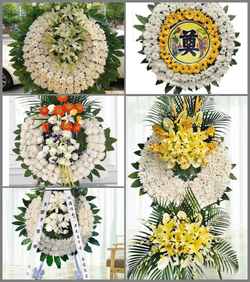 山西晋中昔阳县三都乡罗庄村花圈速递